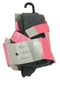 Nové - tmavomodré vzorované punčocháče Tu