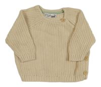 Smetanový pletený svetr Ergee