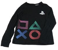 Černé pyžamové triko s PlayStation H&M