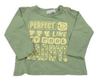 Khaki triko s nápisem Ergee