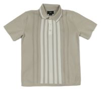 Béžovo-bílé pruhované polo tričko River Island