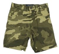 Khaki army plátěné kraťasy Next