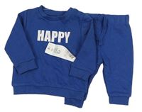 2set - Modrá mikina s nápisem + tepláky F&F