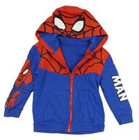 Modro-červená propínací mikina s kapucí - Spider-man George