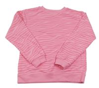 Růžová pruhovaná mikina Primark