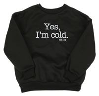 Černá mikina s nápisem Shein