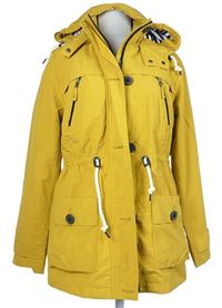 Dámská hořčicová šusťáková jarní parka s kapucí M&S