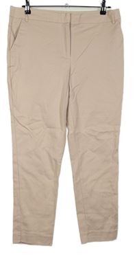Dámské světlerůžové chino plátěné kalhoty Nutmeg 