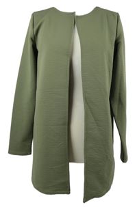 Dámský khaki žebrovaný cardigán Colours of the World 