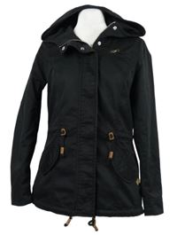 Dámská černá plátěná jarní parka s kapucí Only 