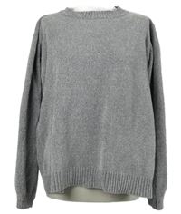 Dámský šedý třpytivý svetr Janina