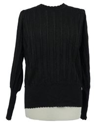 Nové - Dámský černý třpytivý svetr Gallery 