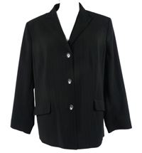 Dámské černé proužkované sako Laura Lebek 