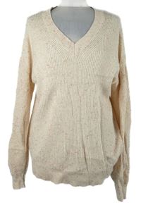 Pánský smetanový melírovaný svetr M&S