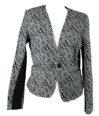 Dámské černo-bílé vzorované sako H&M