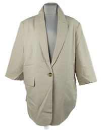 Dámský béžový lněný blejzr PageOne 
