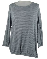 Dámské šedo-bílé vzorované triko Montego 