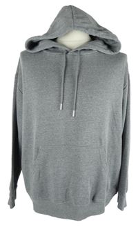 Pánská šedá mikina s kapucí H&M