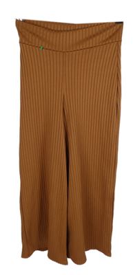Dámské skořicové žebrované culottes teplákové kalhoty Boohoo 