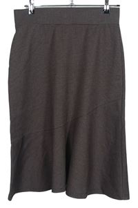 Dámská cihlovo-tmavomodrá vzorovaná midi sukně Next 