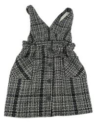 Černo-bílé kostkované šaty Matalan