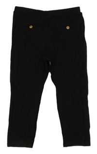 Černé tregíny s knoflíčky Zara