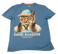 Modré tričko s tygrem C&A