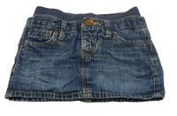 Tmavomodrá riflová sukně GAP