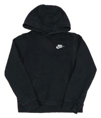 Černá mikina s logem a kapucí Nike