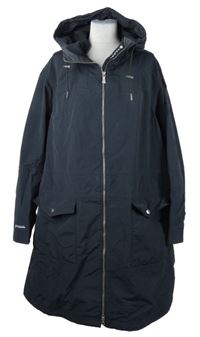 Dámská tmavomodrá šusťáková jarní parka s kapucí Náhkká vel. 54