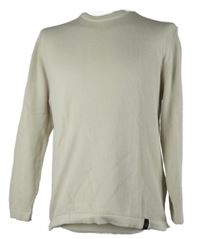 Pánský béžový žebrovaný svetr Pull&Bear 