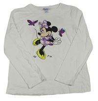 Bílé triko s MInnie Disney