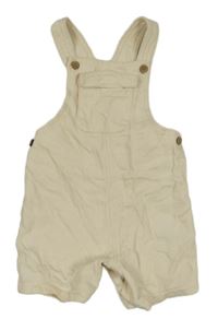 Smetanové riflové laclové kraťasy F&F