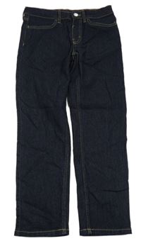 Tmavomodré slim fit rifle H&M