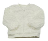 Smetanový vzorovaný chlupatý podšitý bomber C&A