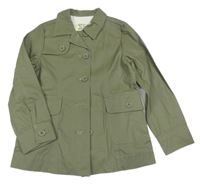 Khaki nepromokavý jarní kabátek GAP