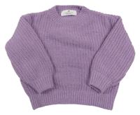 Lila žinylkový svetr H&M