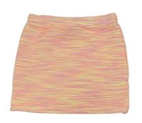 Bílo-růžovo-žlutá pruhovaná sukně Matalan