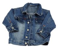 Tmavomodrá riflová bunda 