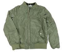 Khaki šusťáková zimní bunda H&M