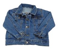 Modrá riflová bunda 