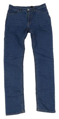 Tmavomodré skinny fit rifle H&M