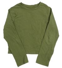 Khaki crop triko Next 