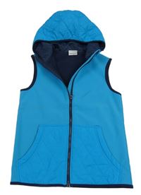 Tyrkysová softshellová vesta s kapucí Yigga