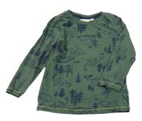 Khaki triko s dinosaury Kids