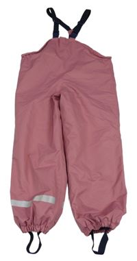 Růžové šusťákové podšité lacláče TCM 