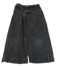 Tmavošedé široké crop rifle Mango