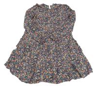 Černé květinové šaty George 