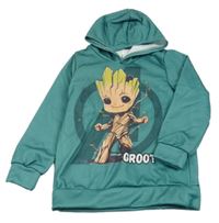 Zelená mikina Groot s kapucí 