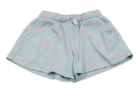 Světlemodré teplákové kraťasy s delfíny M&S